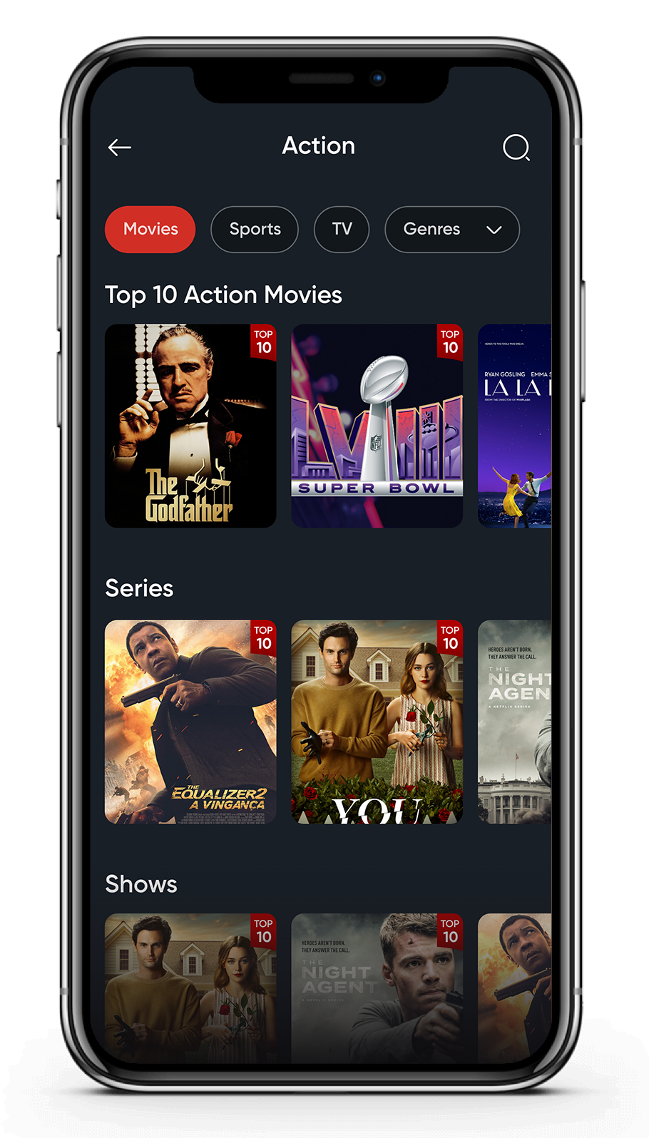 Genre screen