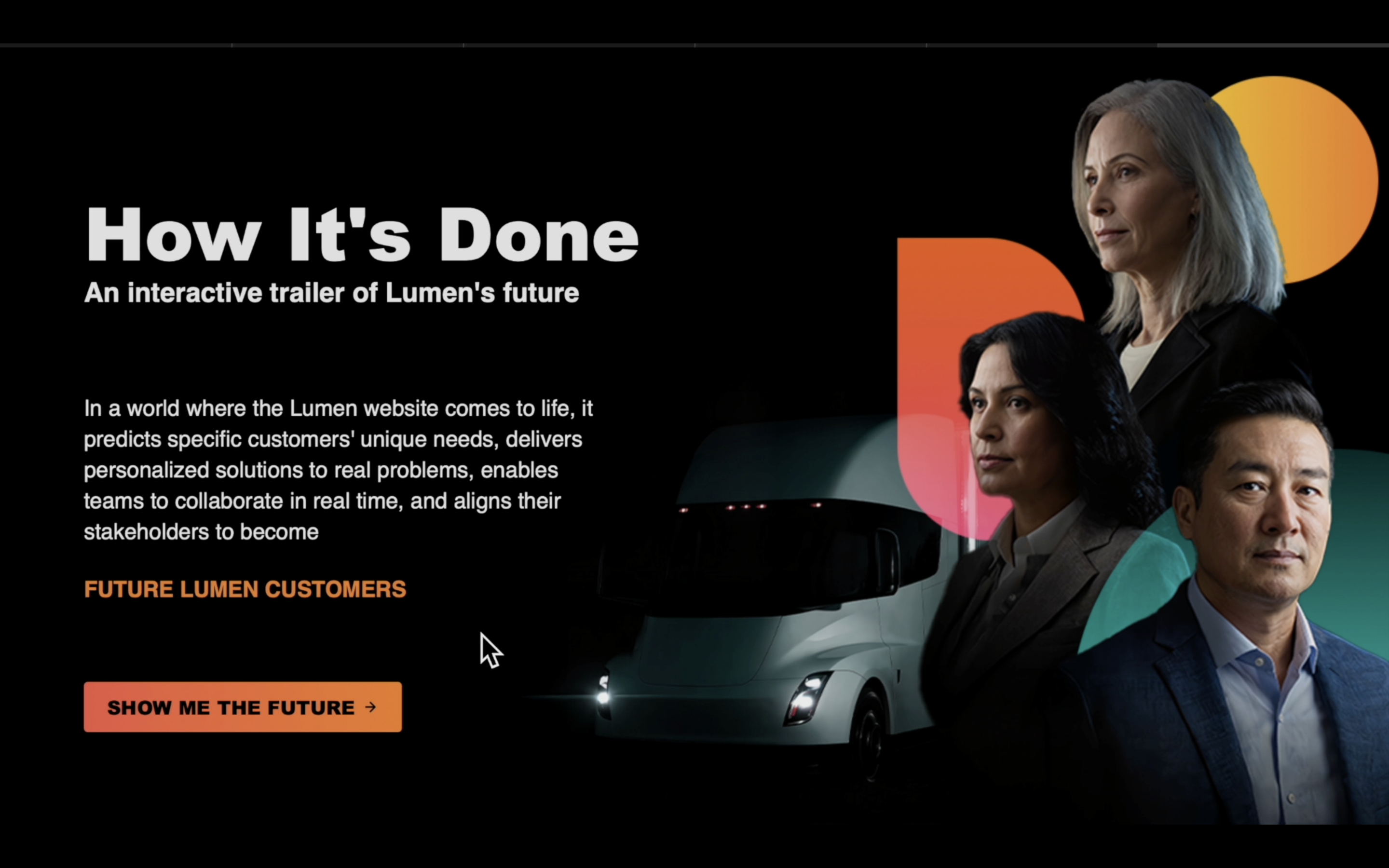 Lumen branded presentation design